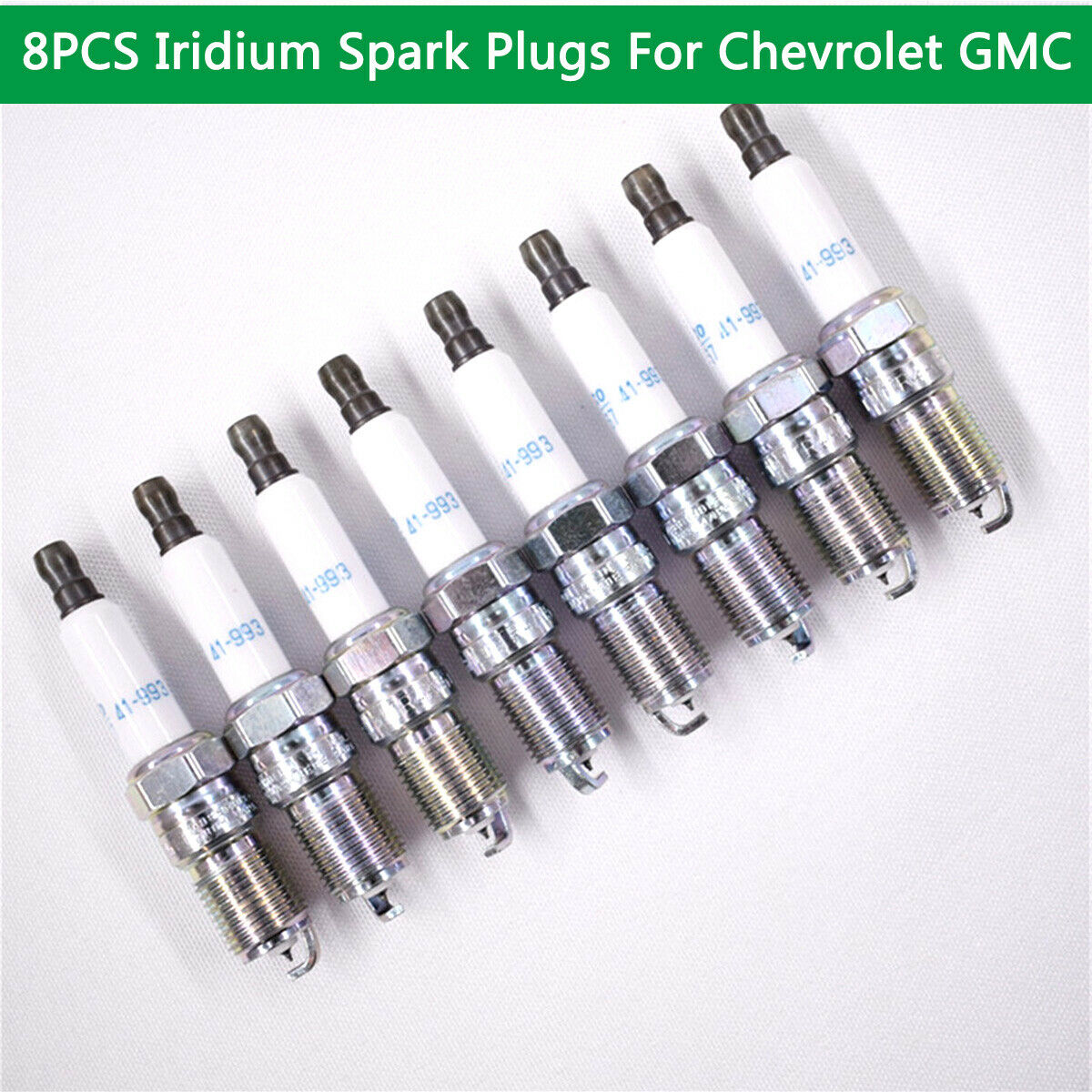 8pcs Professional Iridium Spark Plug For CADILAC CHEVROLET GMC 41-993 19256067