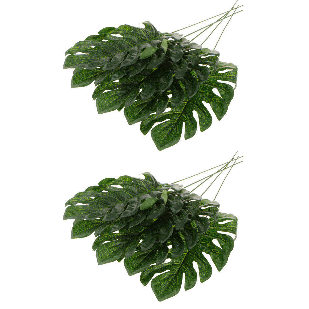 10x Large Artificial Leaf Faux Foliage Leaves for Home Wedding Decoration