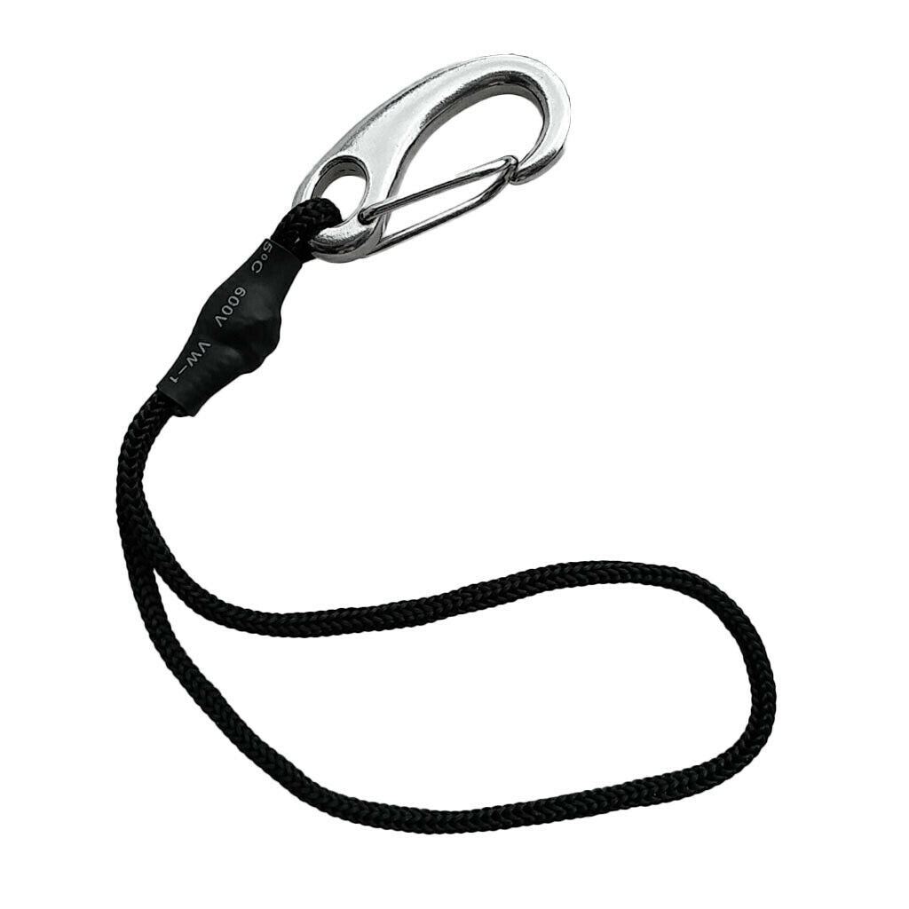 Portable Elastic Shock Cord Rope Dinghy String Lanyard With Stainless Steel