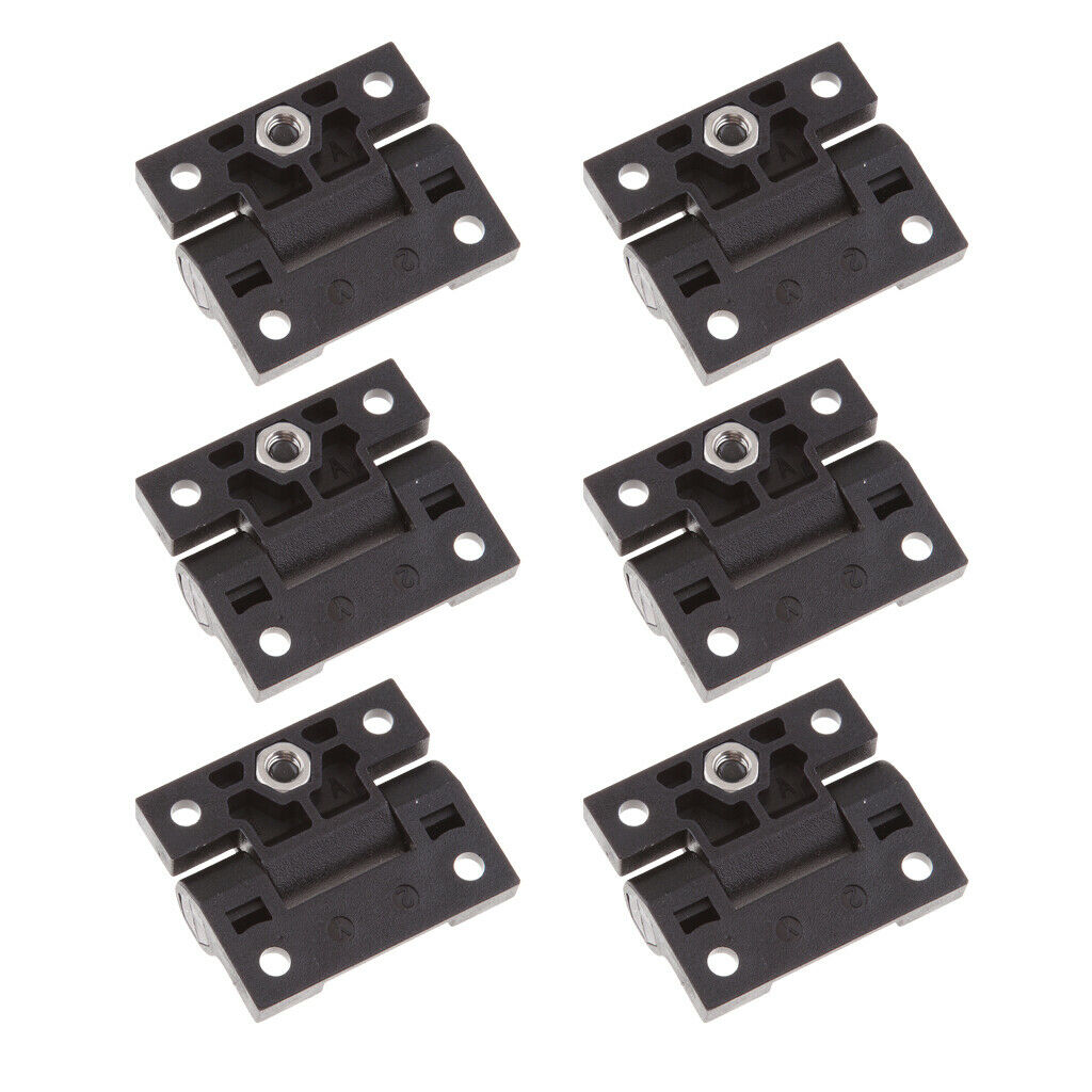 6 Pieces Hinge 4Holes Replace for Southco OEM #E6-10-301-20 1.65x1.42inch