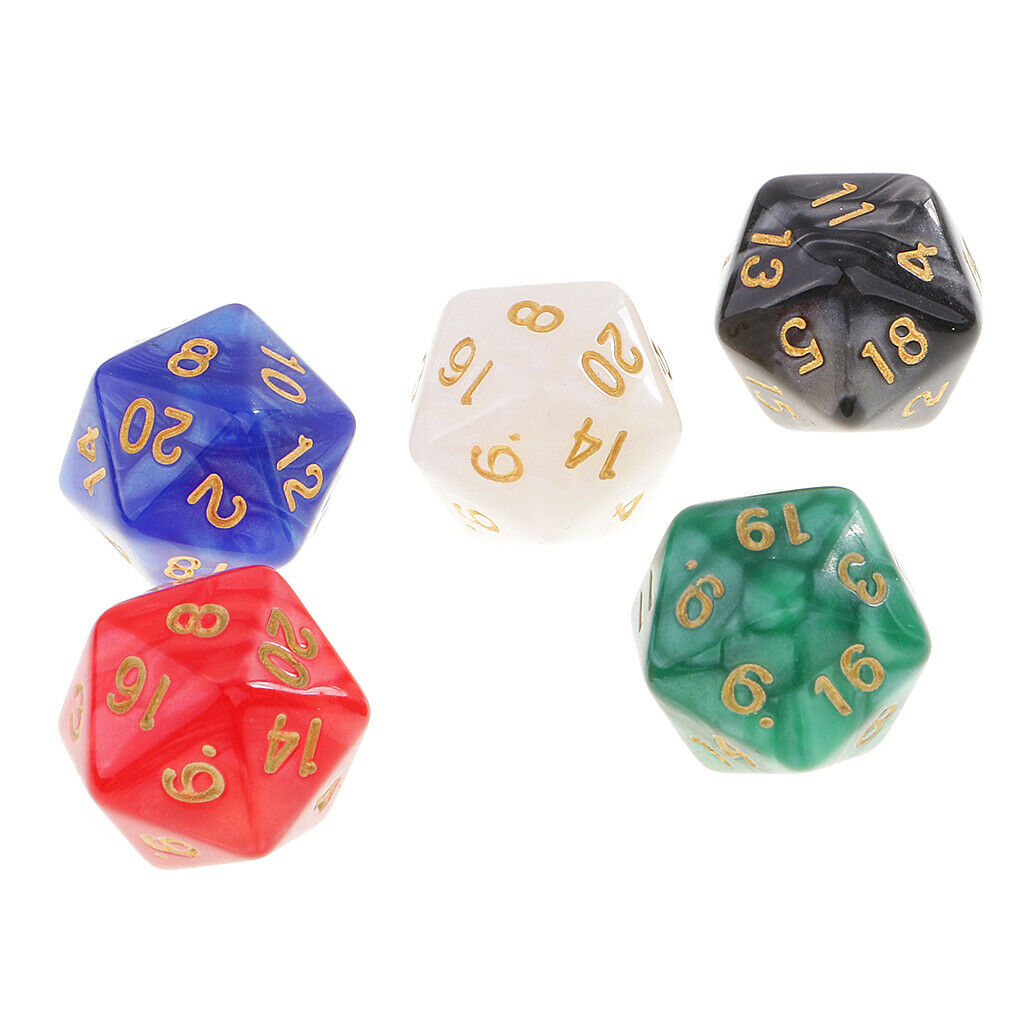 Set/50pcs Multi-sided D20 Dices for D&D RPG MTG Board Game Party Club Fun