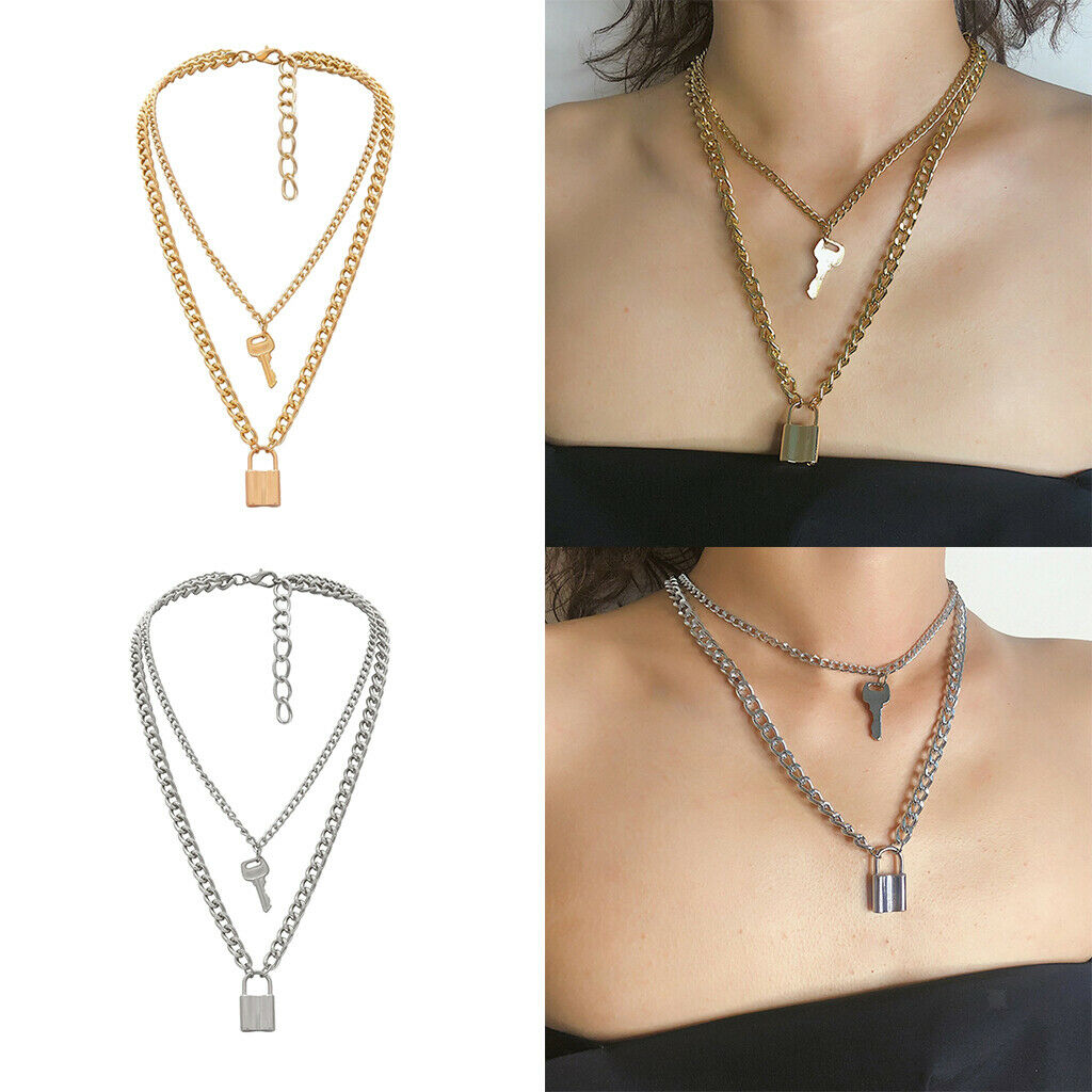 Fashion Jewelry Multilayer Clavicle Pendant Necklace Sweater Chain  Golden
