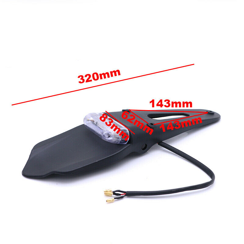 Sports Running Red LED Rear Fender Motorcycles Tail Light Off-road Dirt Bike