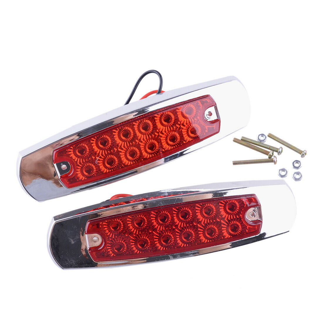 10 x 12-LED Side Marker Lights Truck Trailer RV Clearance Light Waterproof 12V