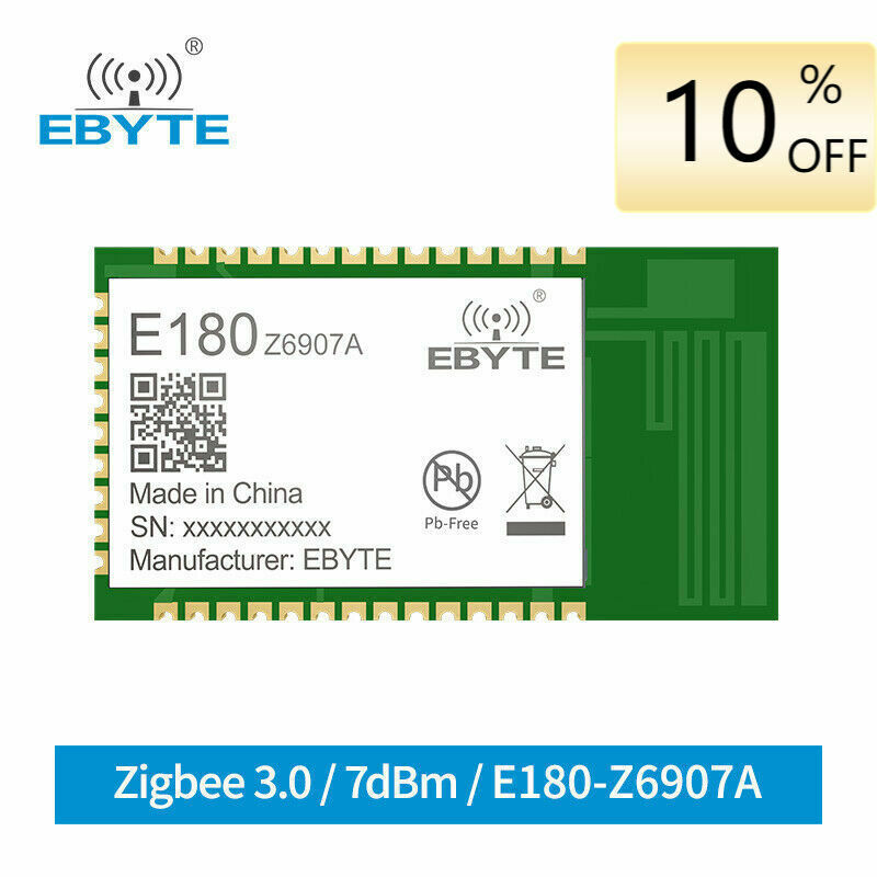 TLSR8269 IoT Wireless Soc Transceiver ZigBee 3.0 2.4GHz 7dBm 130m 32 Bit Module