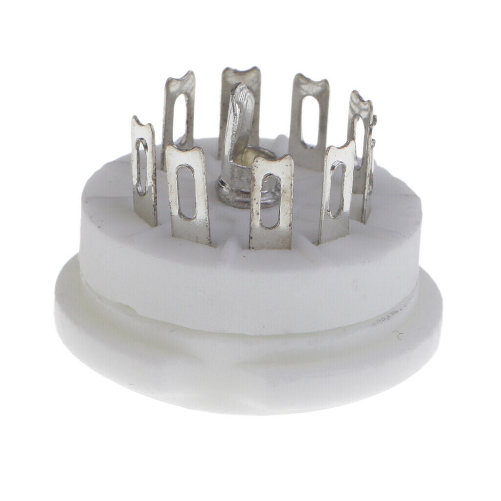 GZC9-F Ceramic 9pin PCB Mounting Tube Socket for 12AX7,12AT7,6922