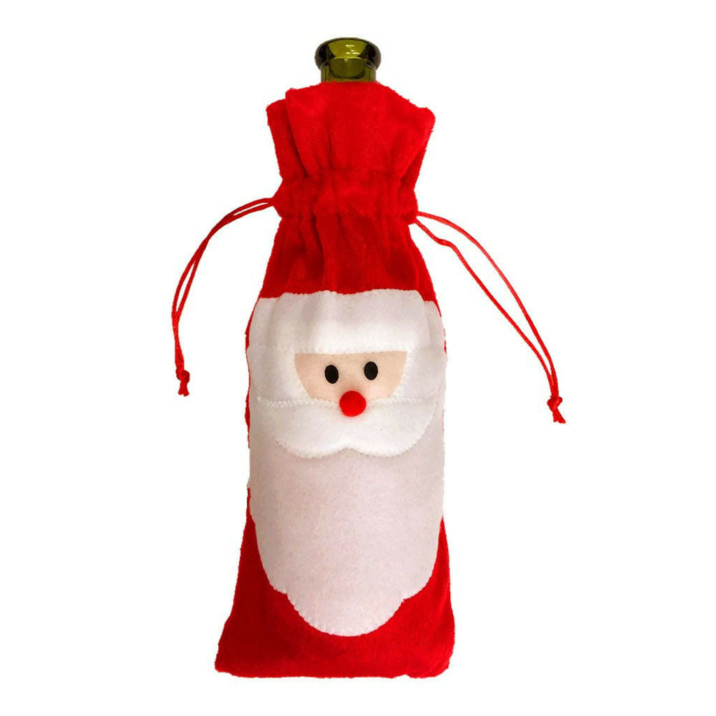 Santa Claus Wine Bottle Cover Wedding   Birthday Party Gift Wrapper Bag