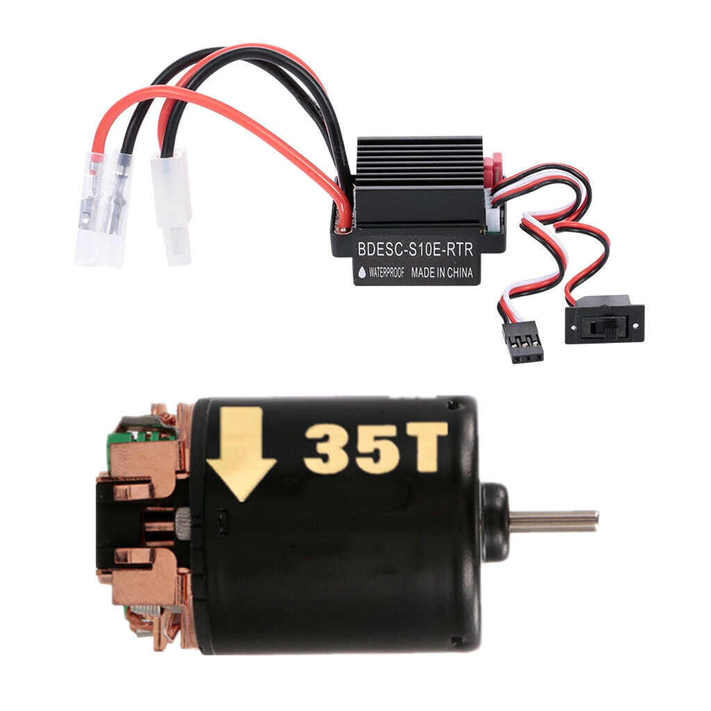 Brushed Motor 60A Brushed ESC Set for 1:10 HSP Rc4wd HPI Upgrade Parts