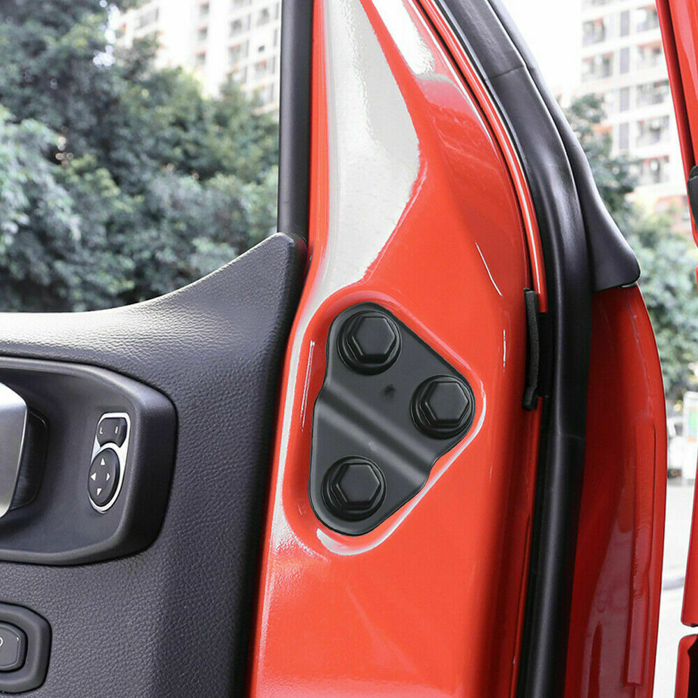 For Jeep Wrangler JL 2018 2019 2020 2021 Door Screw Protector Covers Trim Set