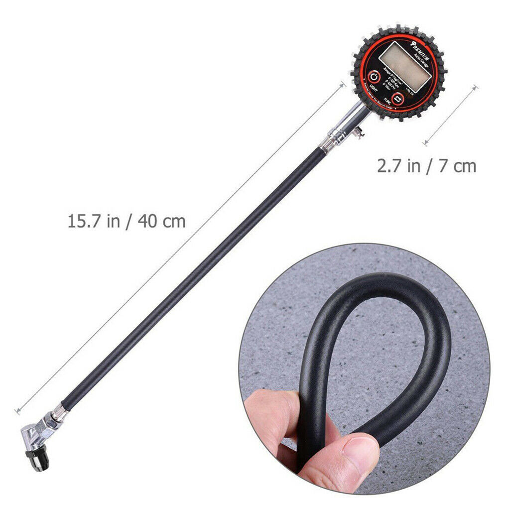 100 PSI Electric LCD Digital Tire Air Pressure Guage Inflator for Car Truck