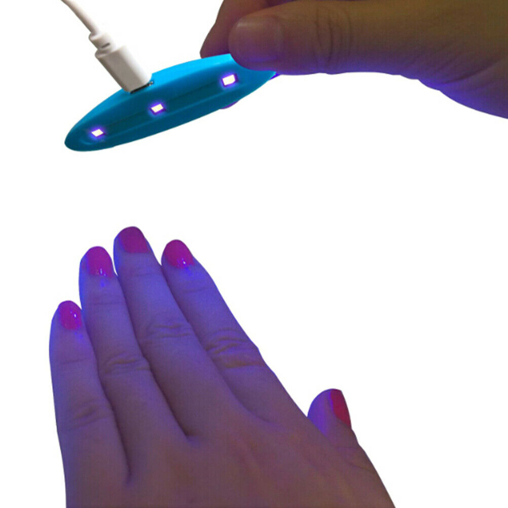 Portable 3W USB UV LED Curing Lamp Light Nail Gel Polish Dryer Machine Manic_DD