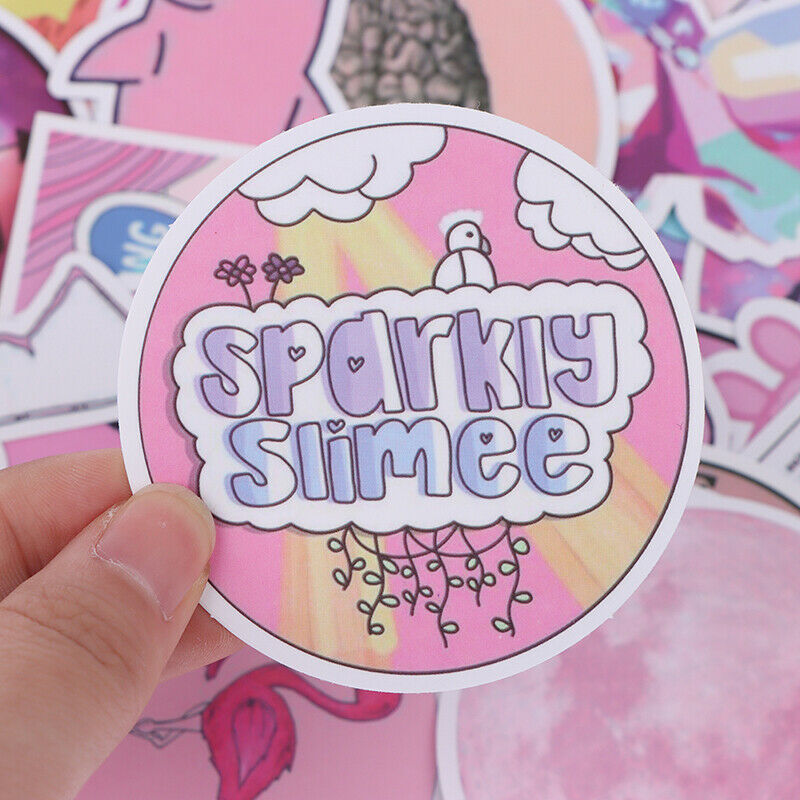 103 PCS Cute Cartoon Stickers Fashion Girl Pink Anime Graffiti Sticke.l8