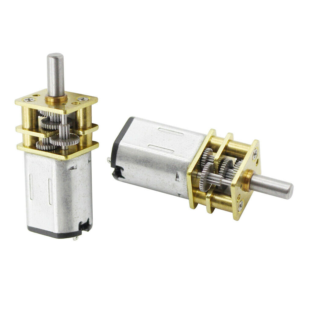 2pcs N20 60rpm & 200rpm Gear Motor - Speeds Reduction GearDC Motor, Electric