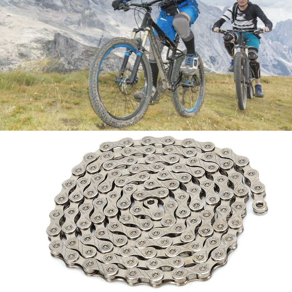 Stainless Steel Bike Chain 116 Links 10/30 Speed MTB Road Racing Bicycle Chain