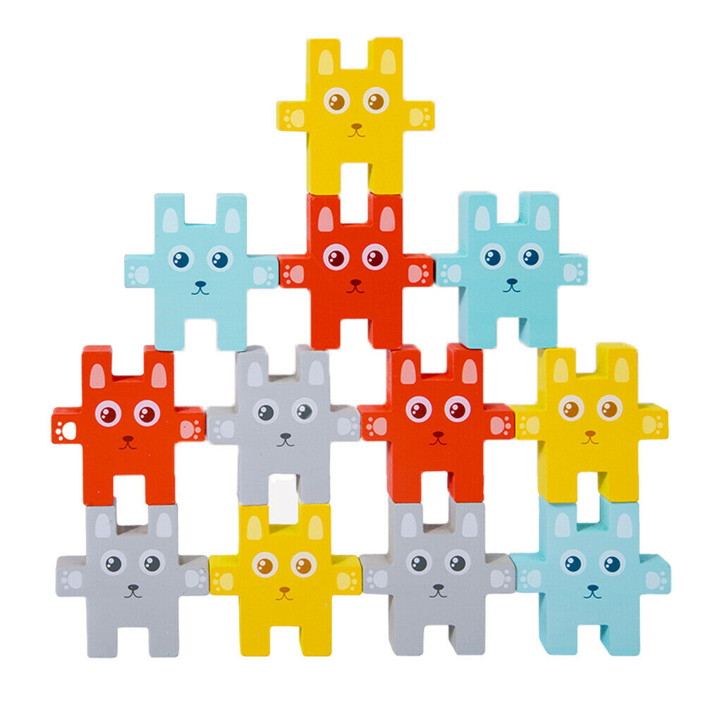 Cute Bunny Building Block Education Stacked Playset Cultivate Patience