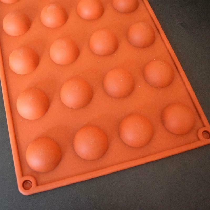 24 Cavity Half Ball Sphere Silicone Chocolate Mold Ice Cube Tray Cookie Mold