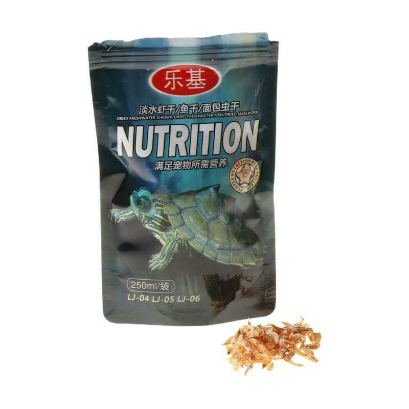 250ml/bag Shrimp Dry Feed  Water Turtle Brazilian Tortoise Turtles Food  Calcium