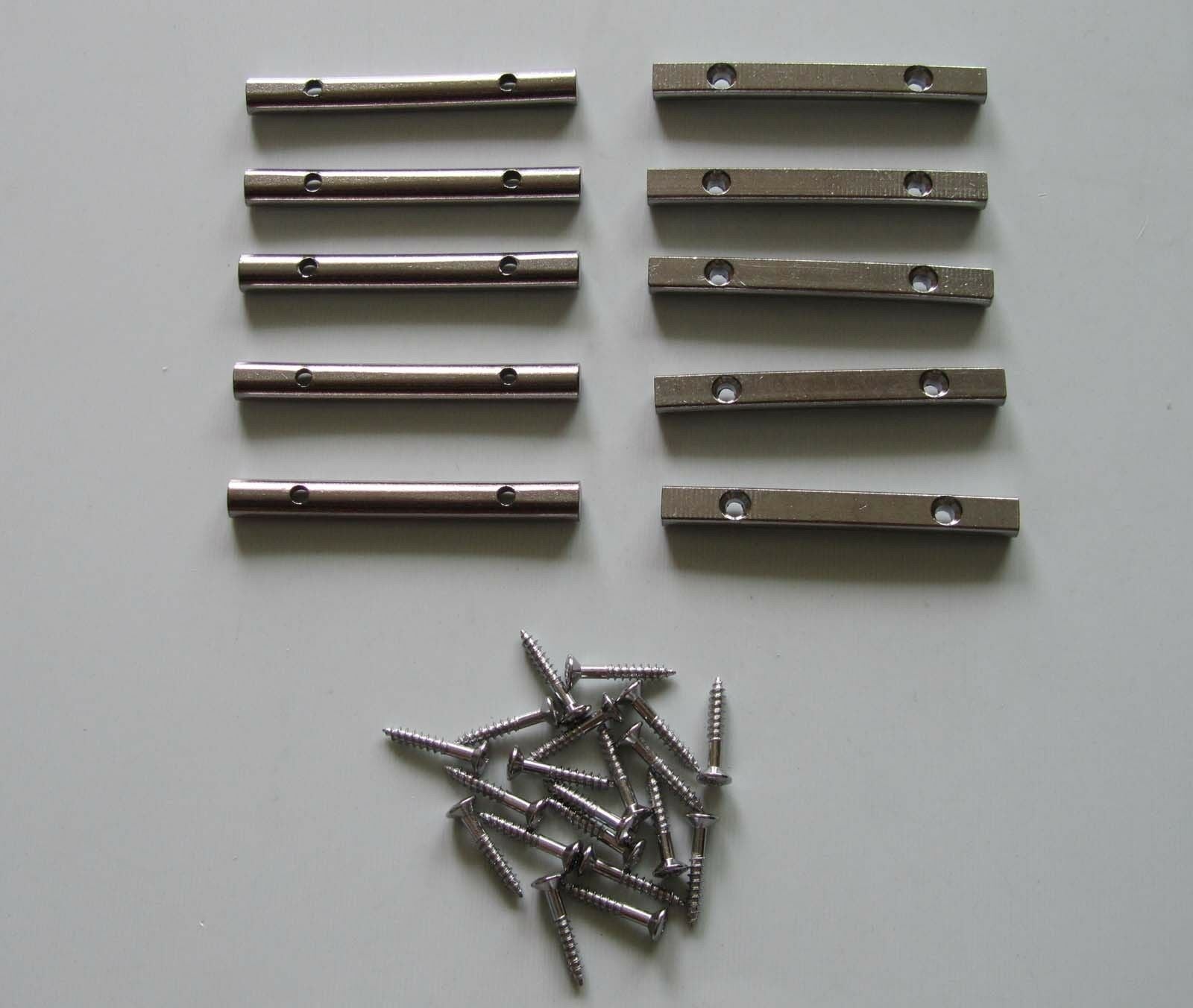 10x Chrome Electric Guitar String Retainer Bar for Floyd Rose Guitar