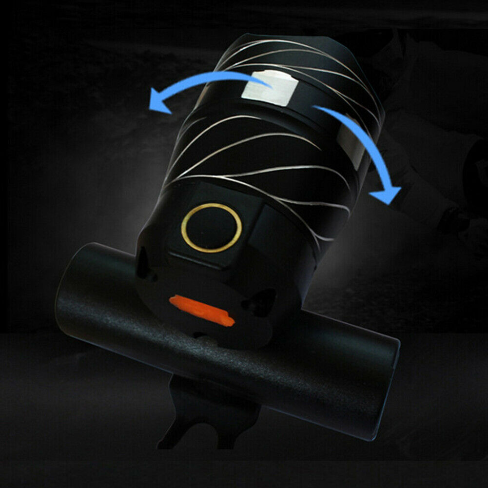 Bike LED Headlight Light Set Waterproof Bicycle Headlight  Modes Zoom Lighting @