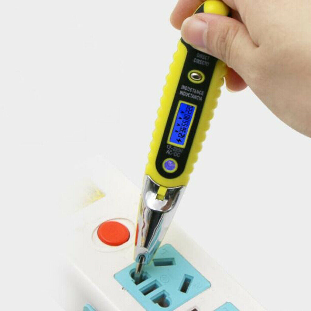 Digital Voltage  Pen Meter 12 250 V, LCD Display