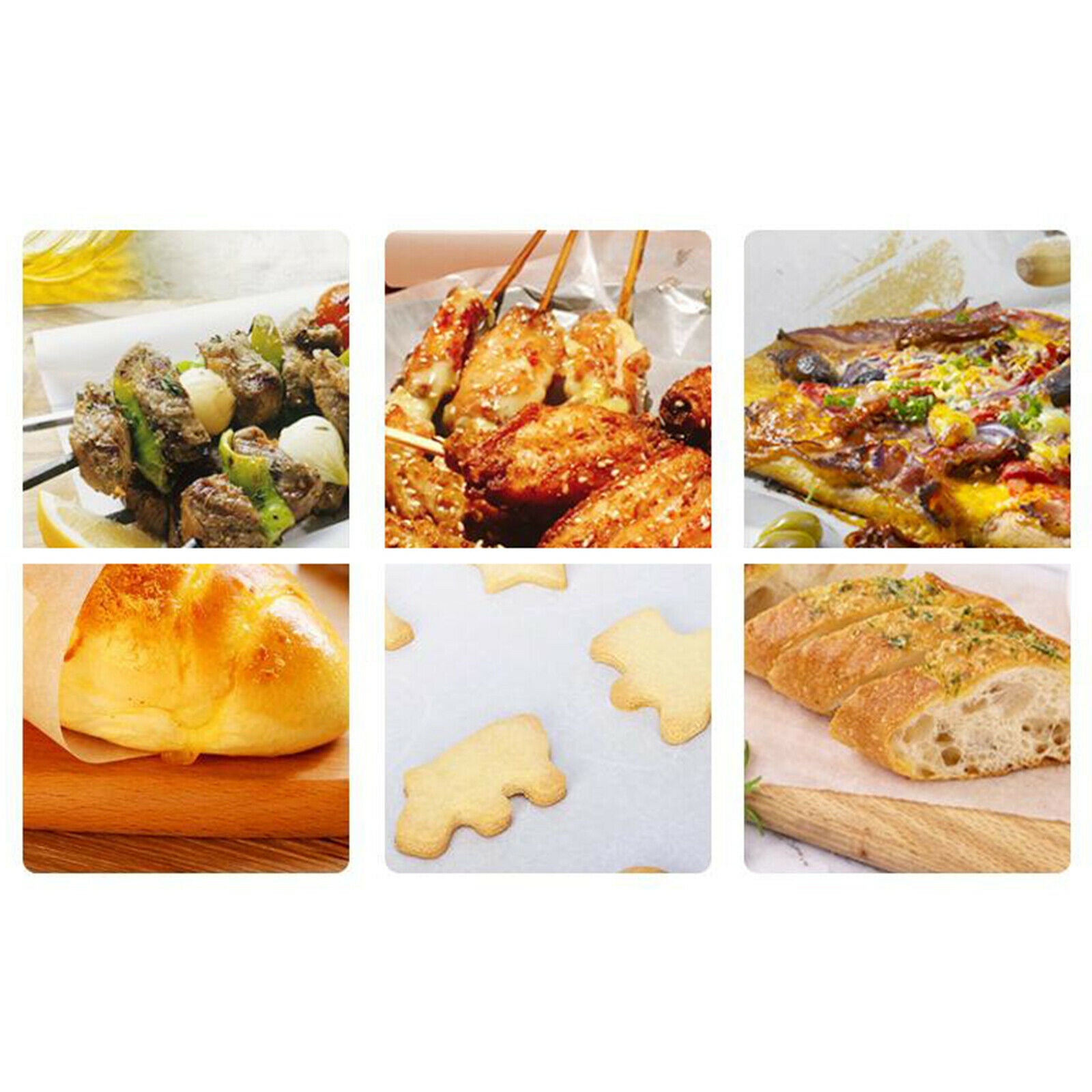Baking Parchment Paper Reusable Microwave Oven Cooking Mat Sheet, Non-Stick