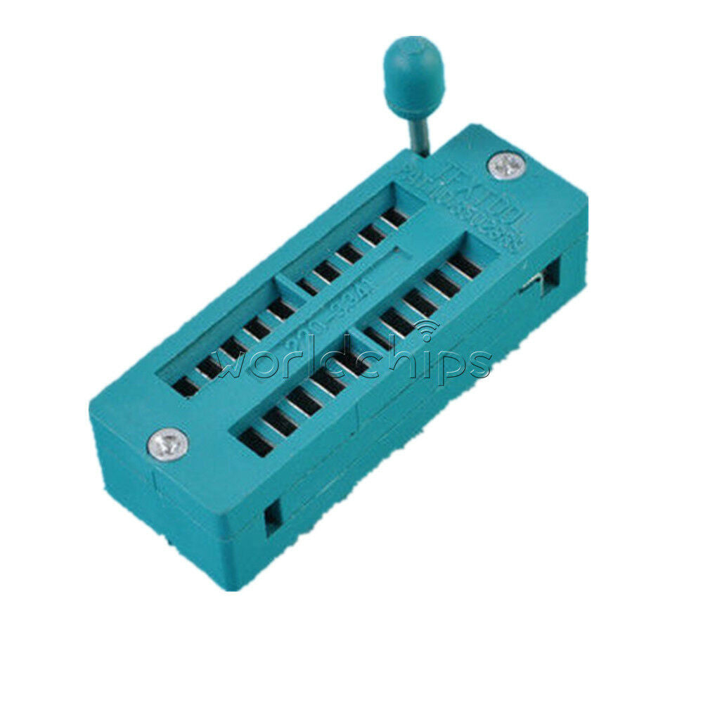 2PCS 20Pins IC Socket Universal ZIF DIP Test Tester Good  20 Pin 20P US