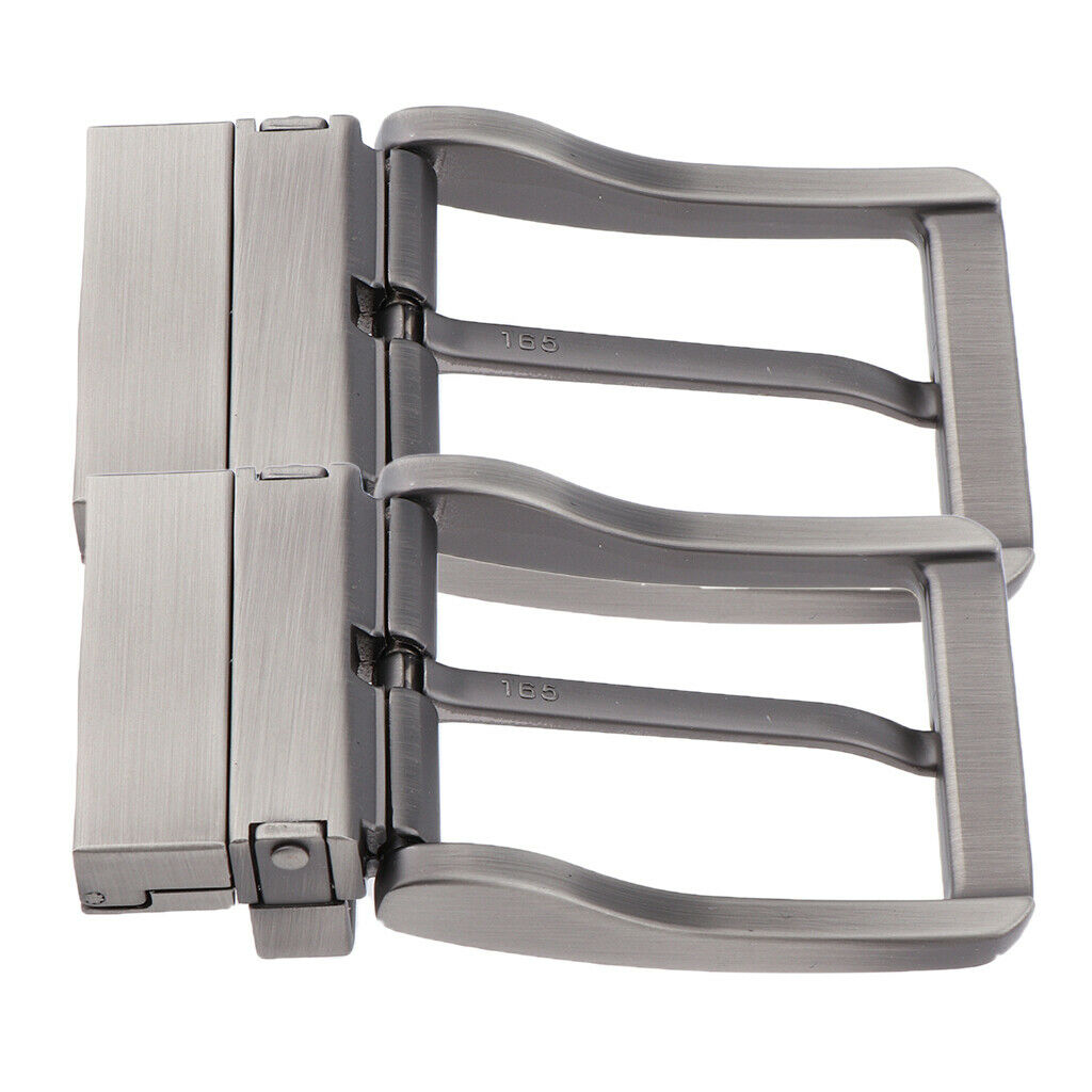 2 Pieces Metal Reversible Belt Buckle Single Prong Replacement Pin Buckle Retro