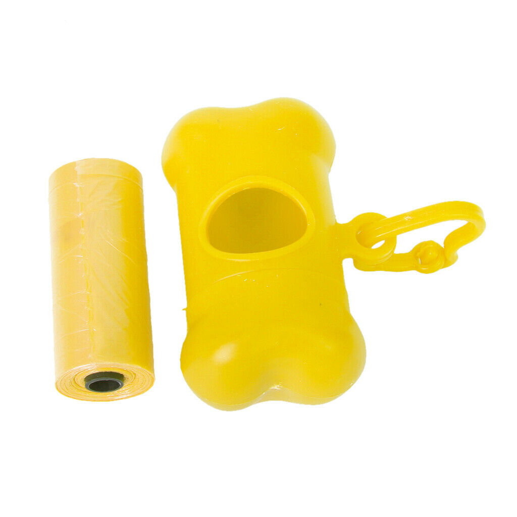 Pet Dog Poop Waste Dispenser Box Poop Removal Disposal Bags Holder Random