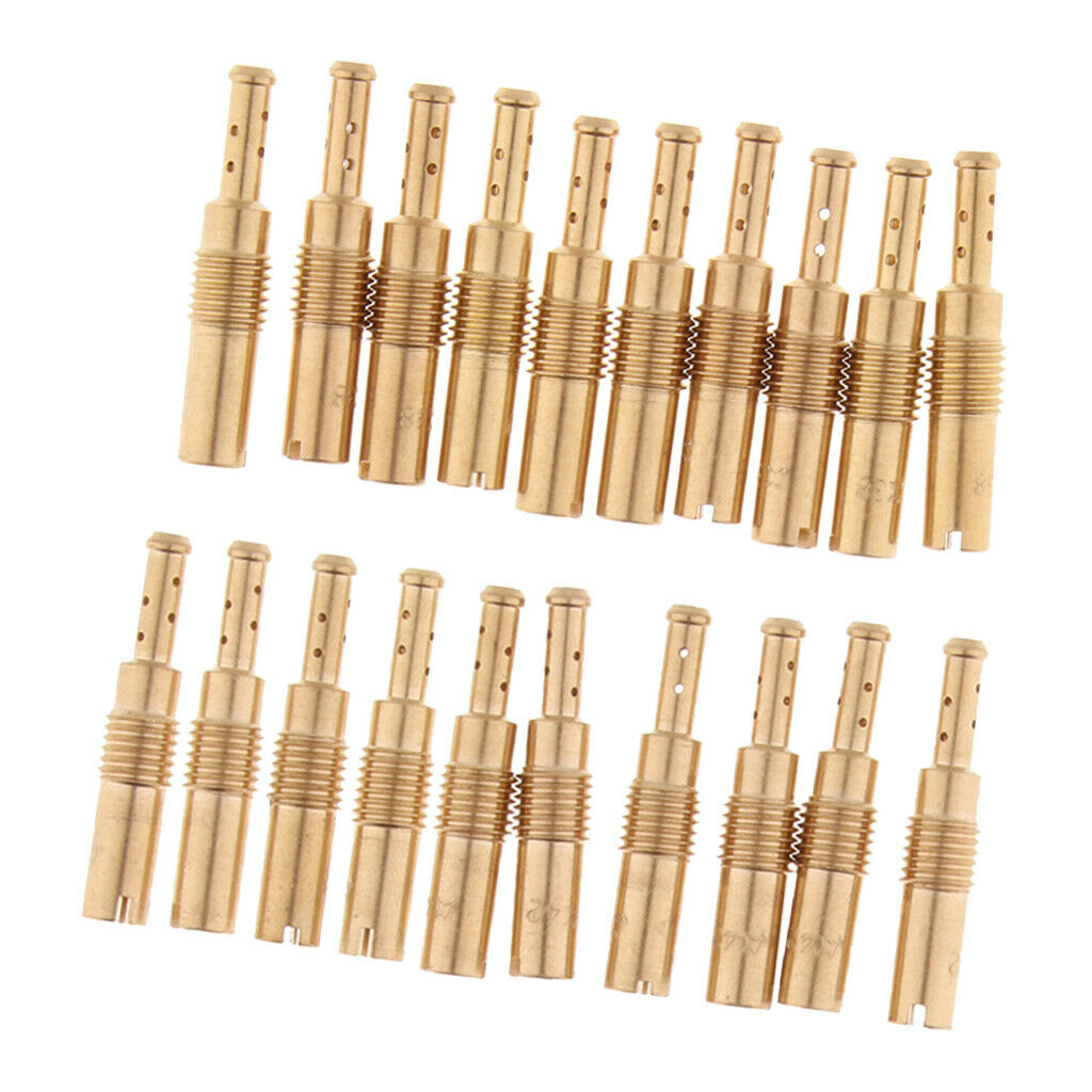 20Pcs #38 & #42 Carburetor Slow Jets Set Fits PWK OKO CVK Carb 28mm Length