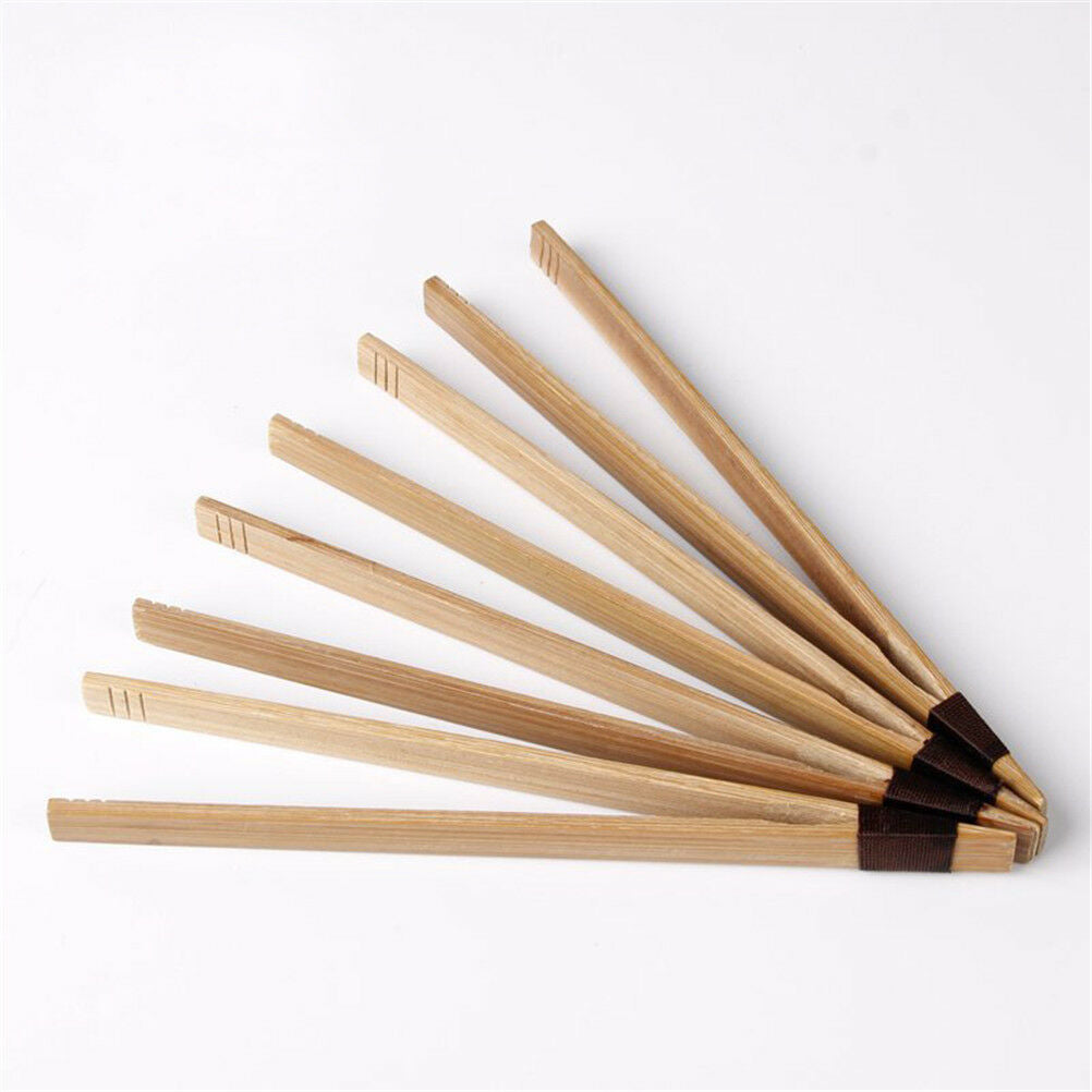 bamboo tea clips kitchen utensils with string tea cookie salad tools food.l8