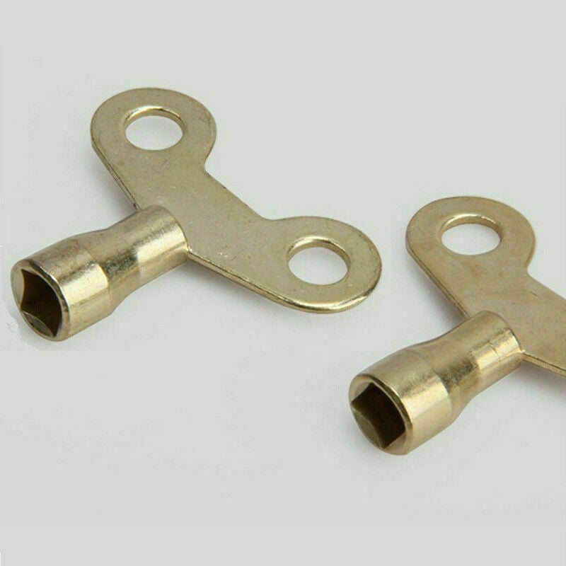 Winged Brassed Radiator Bleed Valve Key Heating Air Square Vent new