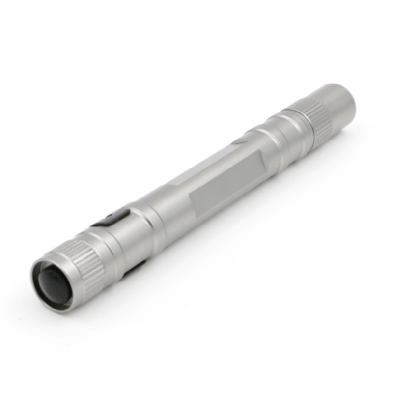 Portable Mini LED Flashlight Pen Torch Lamp Penlight Battery Powered with Clip