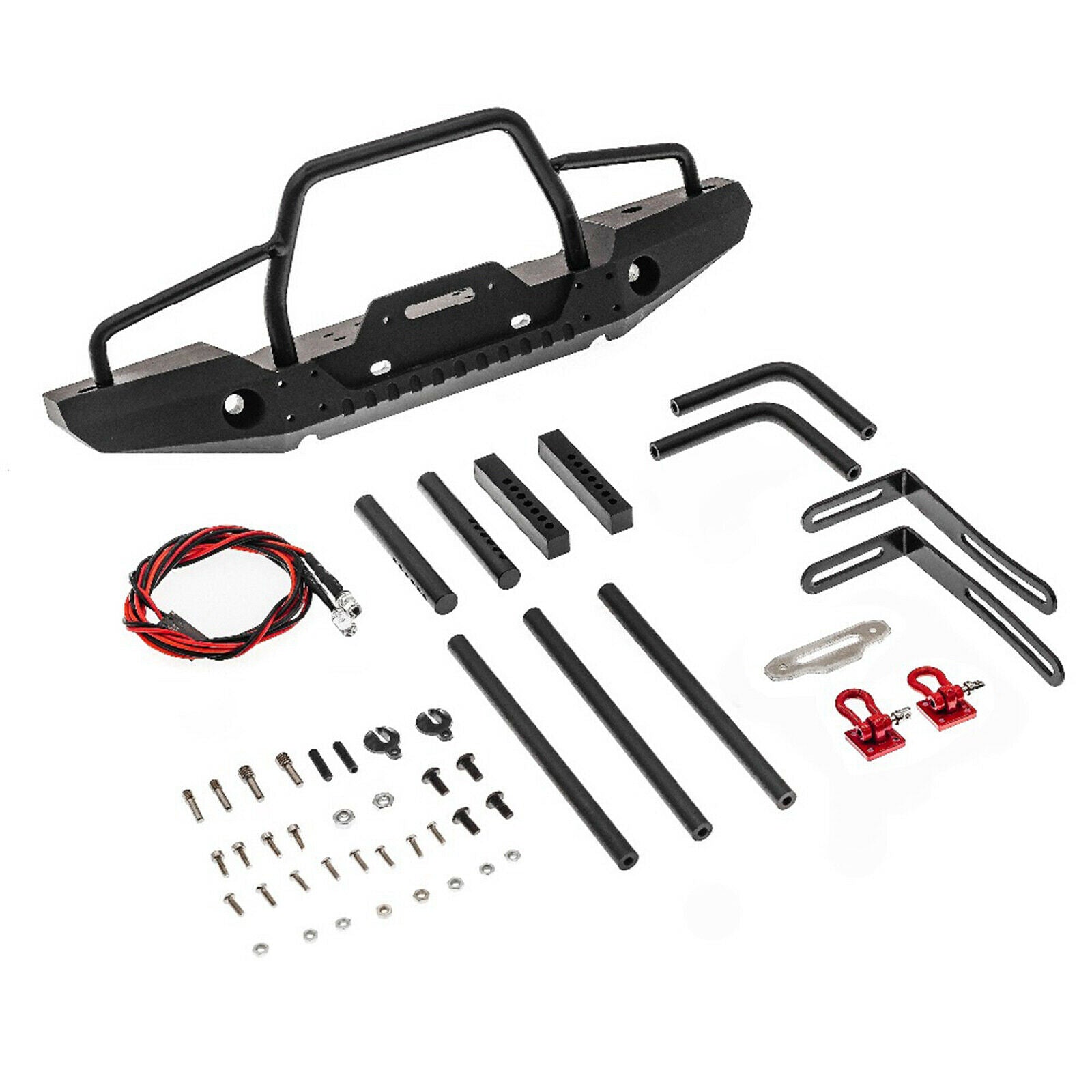Iron Front Rear Bumper for Axial SCX10 90046 90047 1:10 RC Crawler Truck