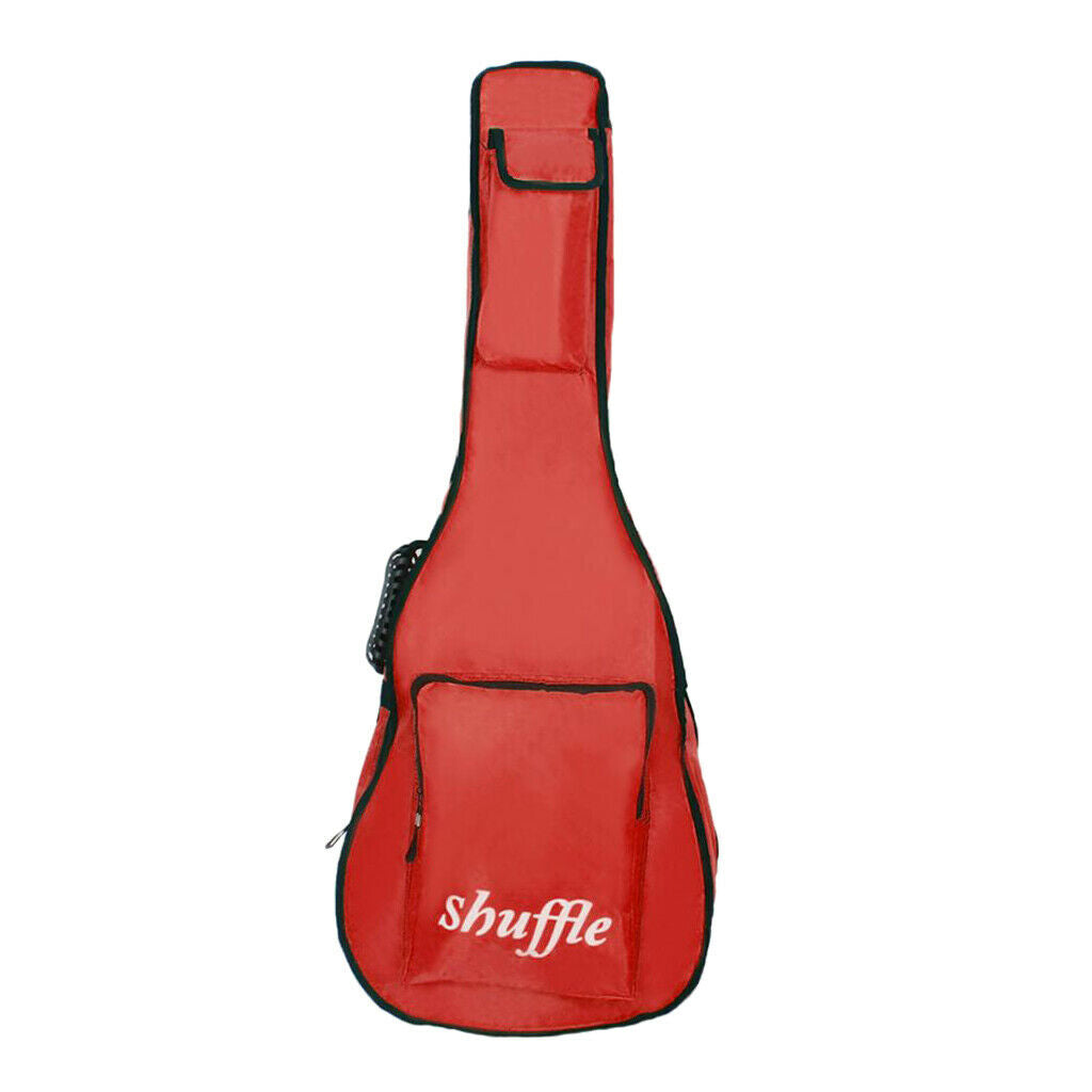 Shuffle 41'' Plus Cotton Guitar Bag Waterproof Case Padded Carry Bag red