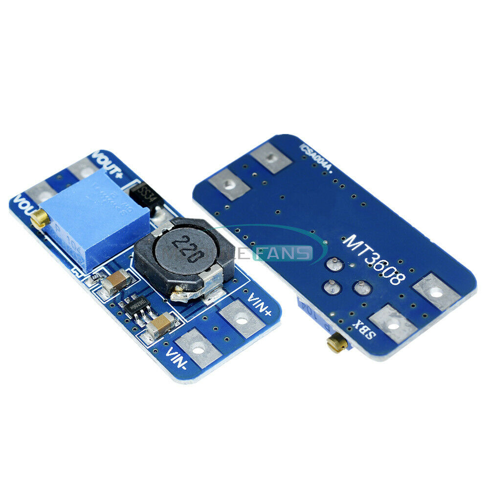 2PCS DC-DC MT3608 Step Up Power Apply Module Booster 2A Power Module For Arduino