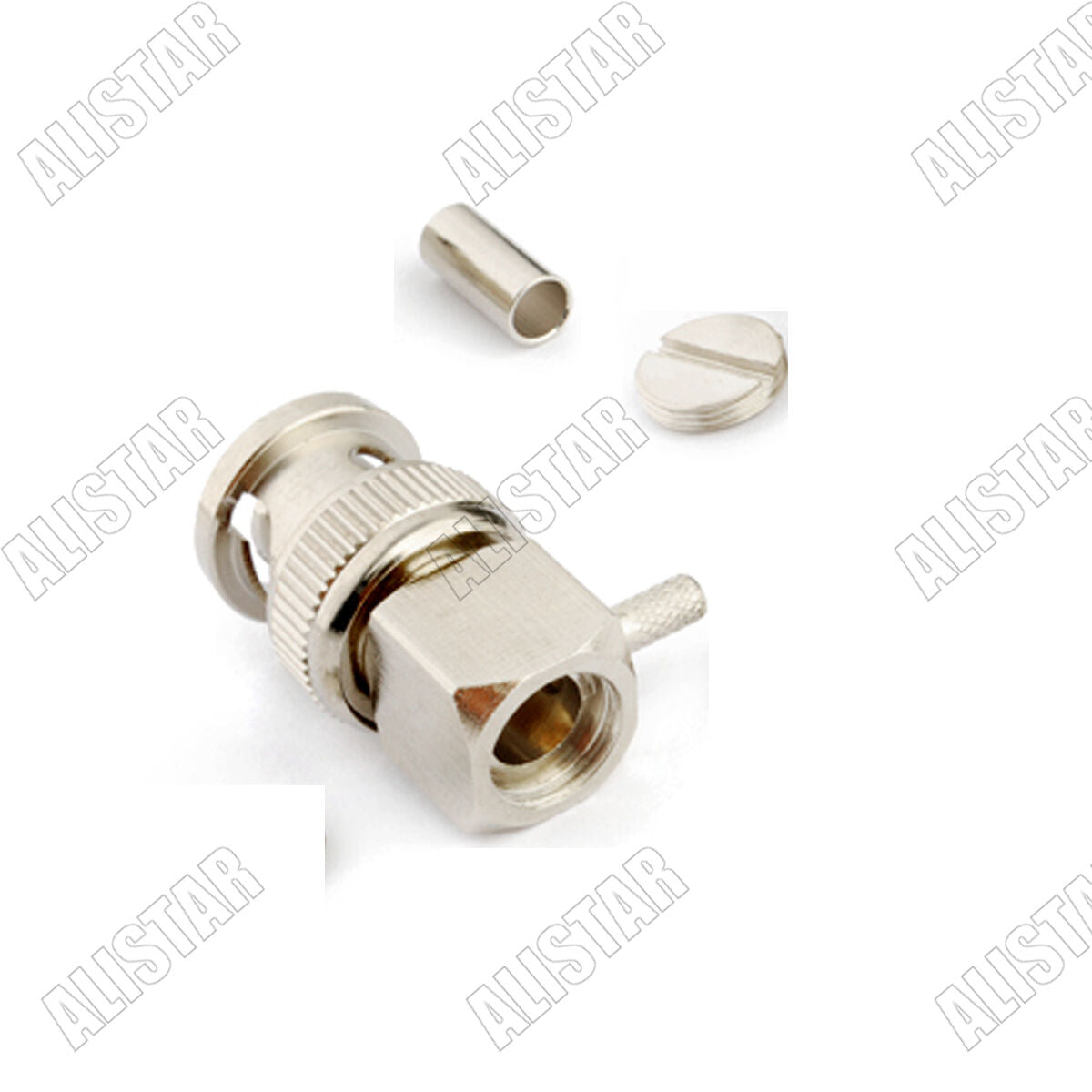 10x BNC right angle male plug crimp for RG316 RG174 RG179 LMR100 cable