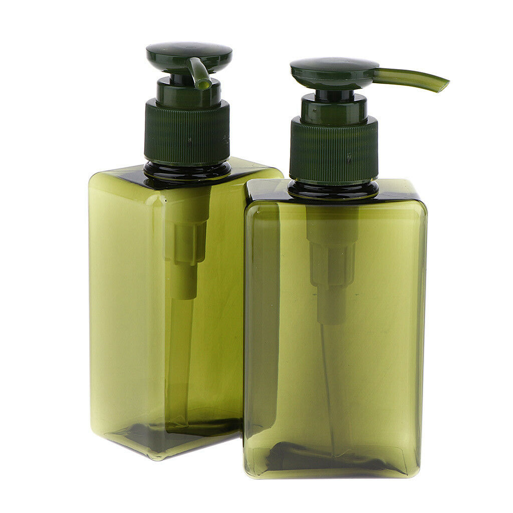 5-Ounce Plastic Bottles w/Lotion Pump, 4 Pcs Shampoo Dispenser, Refillable