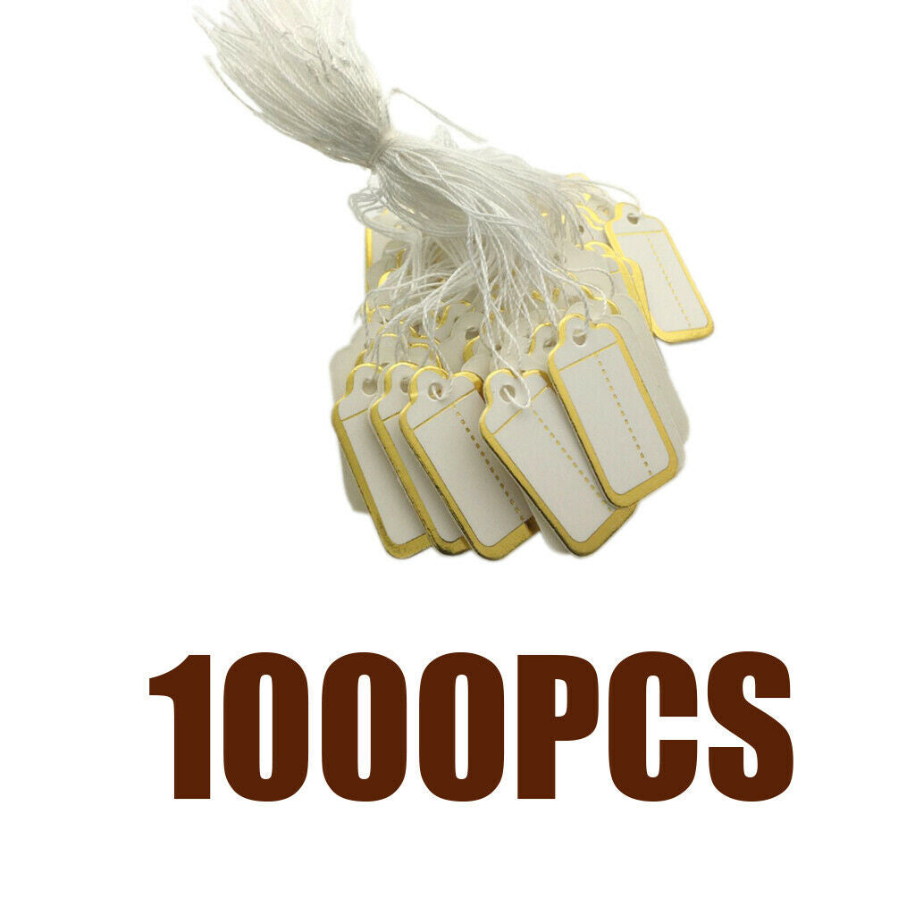 1000 labels, hanging labels, price labels, price tags with strings
