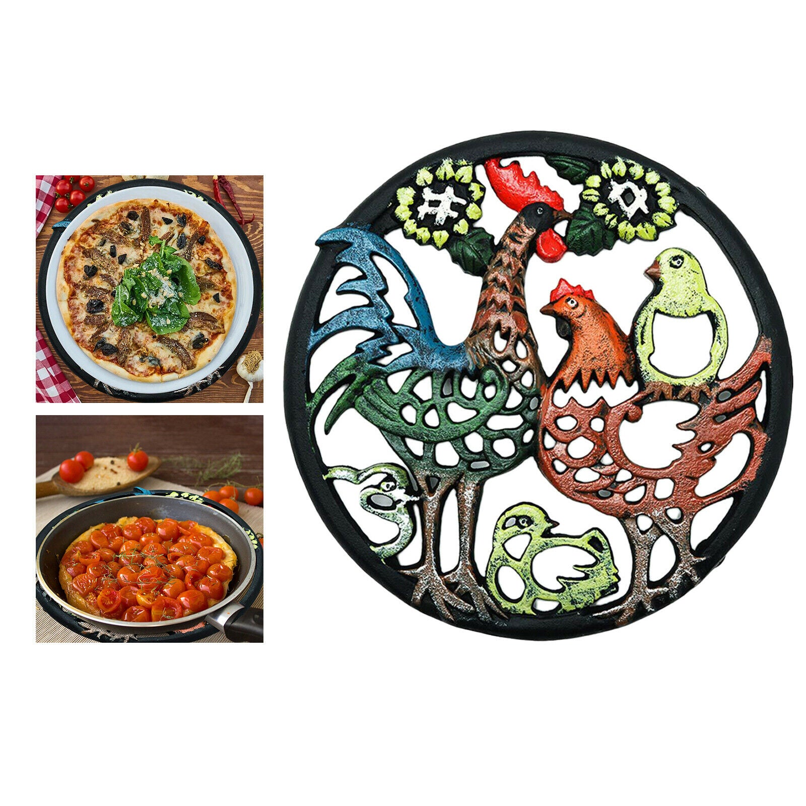 1x Round 20cm Placemat Hot Pads Home Dining Room Desktop Protection Desk Pad