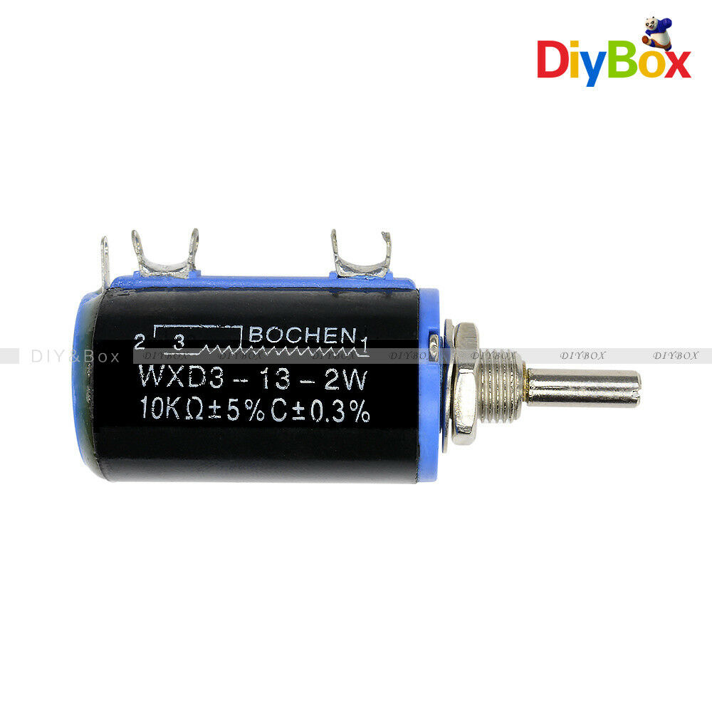 WXD3-13-2W Black Precision Multi-Turn Wirewound Linear Potentiometers 10K OHM