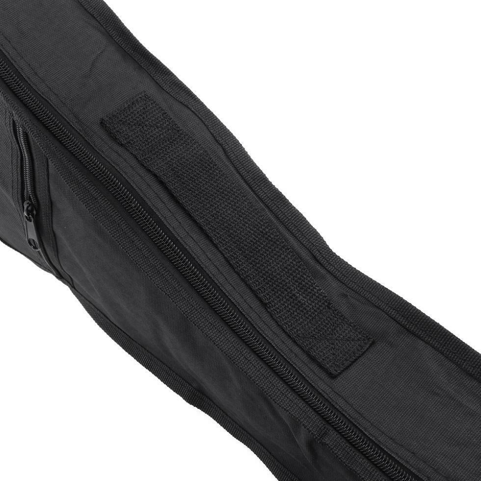 21'' Ukulele Gig Bag Black 600D Oxford Fabric Waterproof Hawaiian Guitar Case
