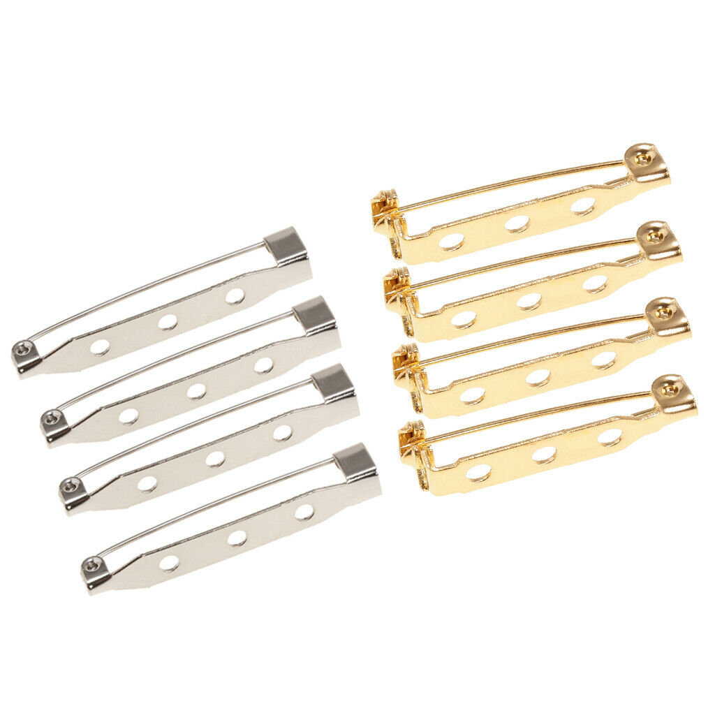 80pcs DIY Hair Clip Brooch Pin Back Safety Clasp Handmade Crafts Findings