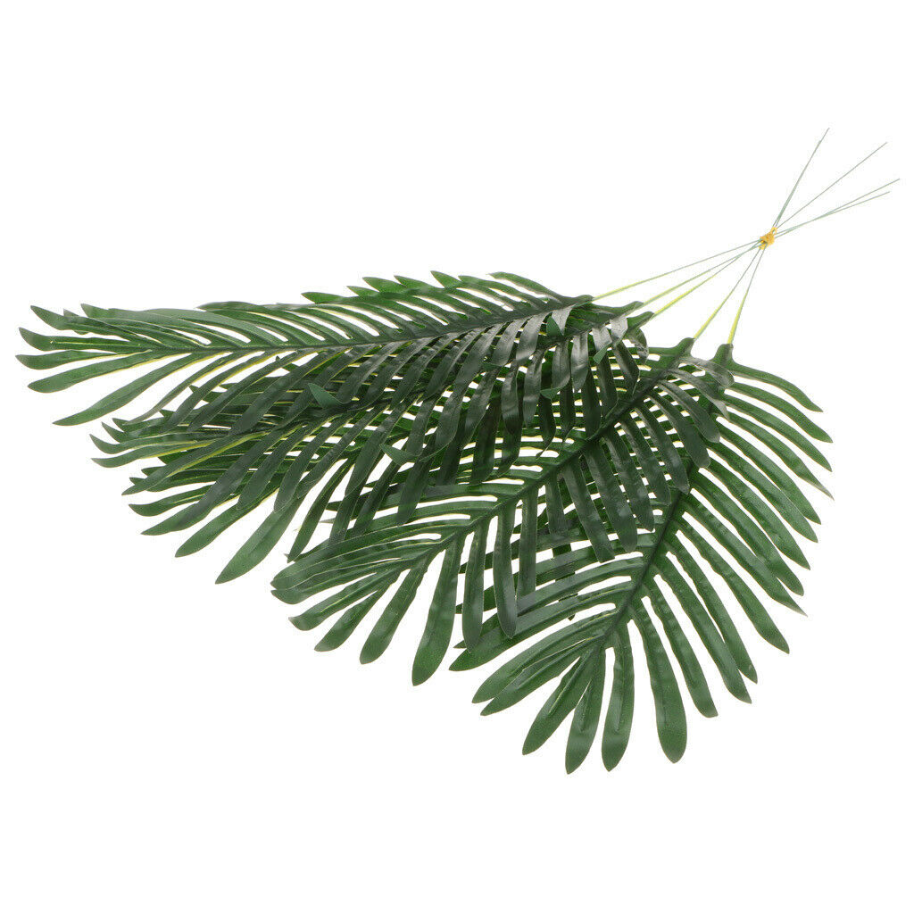 7Pcs Artificial Ivy Vine Plants Outdoor Indoor Hanging Decor + Palm Leaves