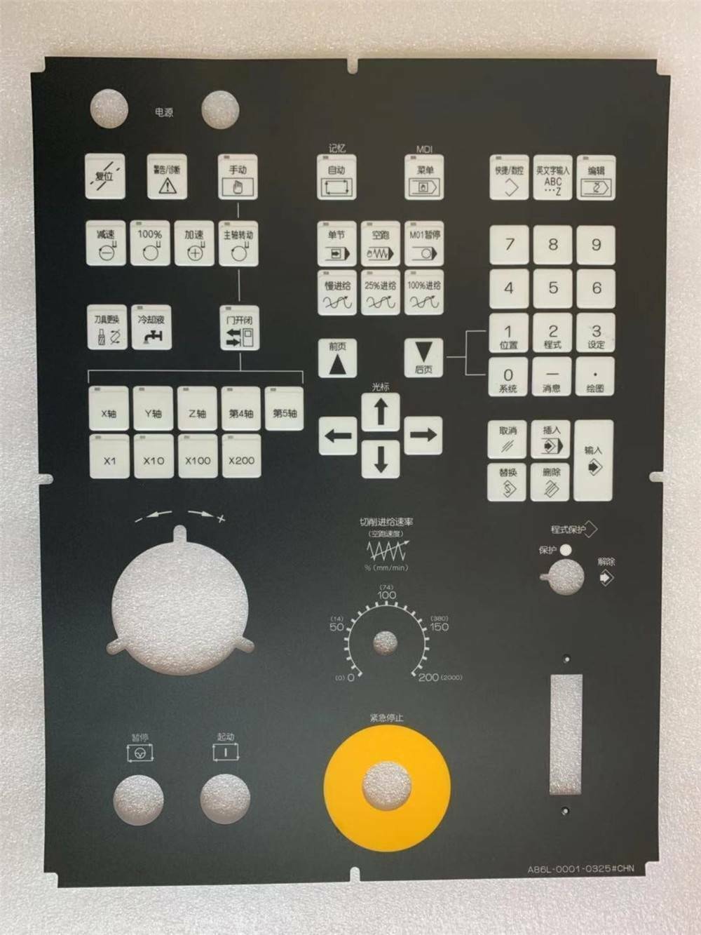 For Fanuc 31i-A MDI system operating film panel A86L-0001-0325#CHN keyboard film