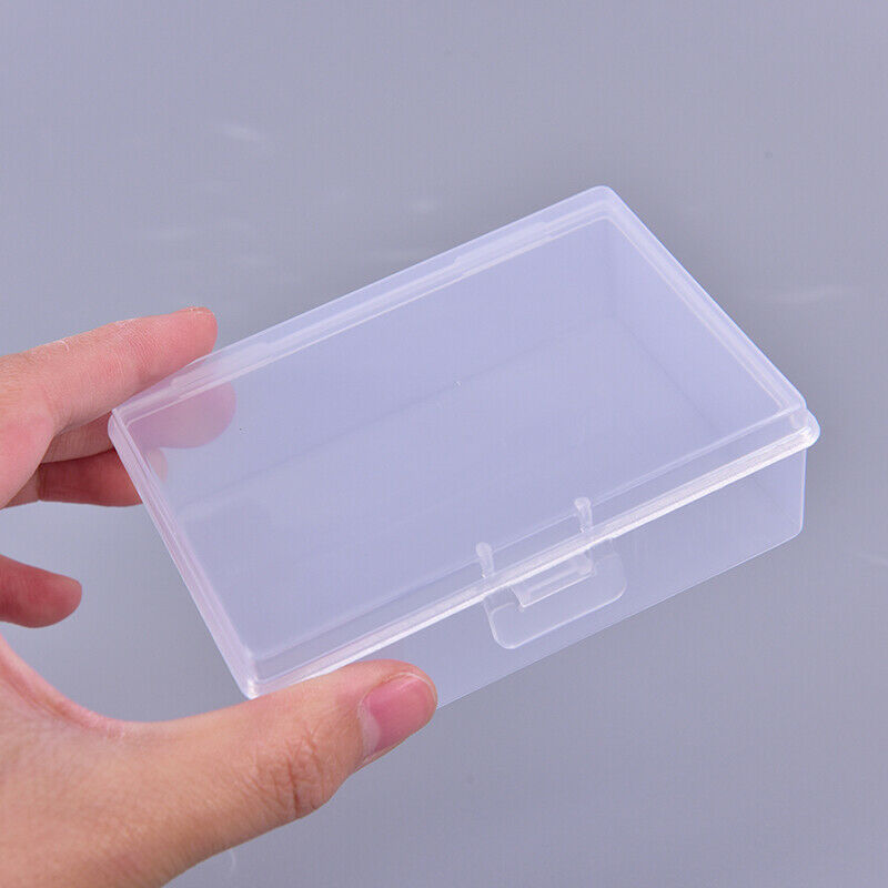 2pcs/set Transparent Plastic Boxes Playing Cards Container Storage Poker .l8