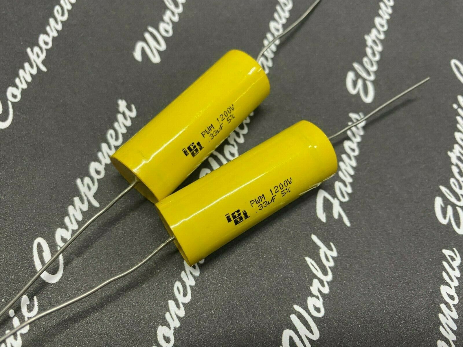2pcs - ICEL PWM 0.33uF (0,33µF) 1200V 5% Axial Film Capacitor