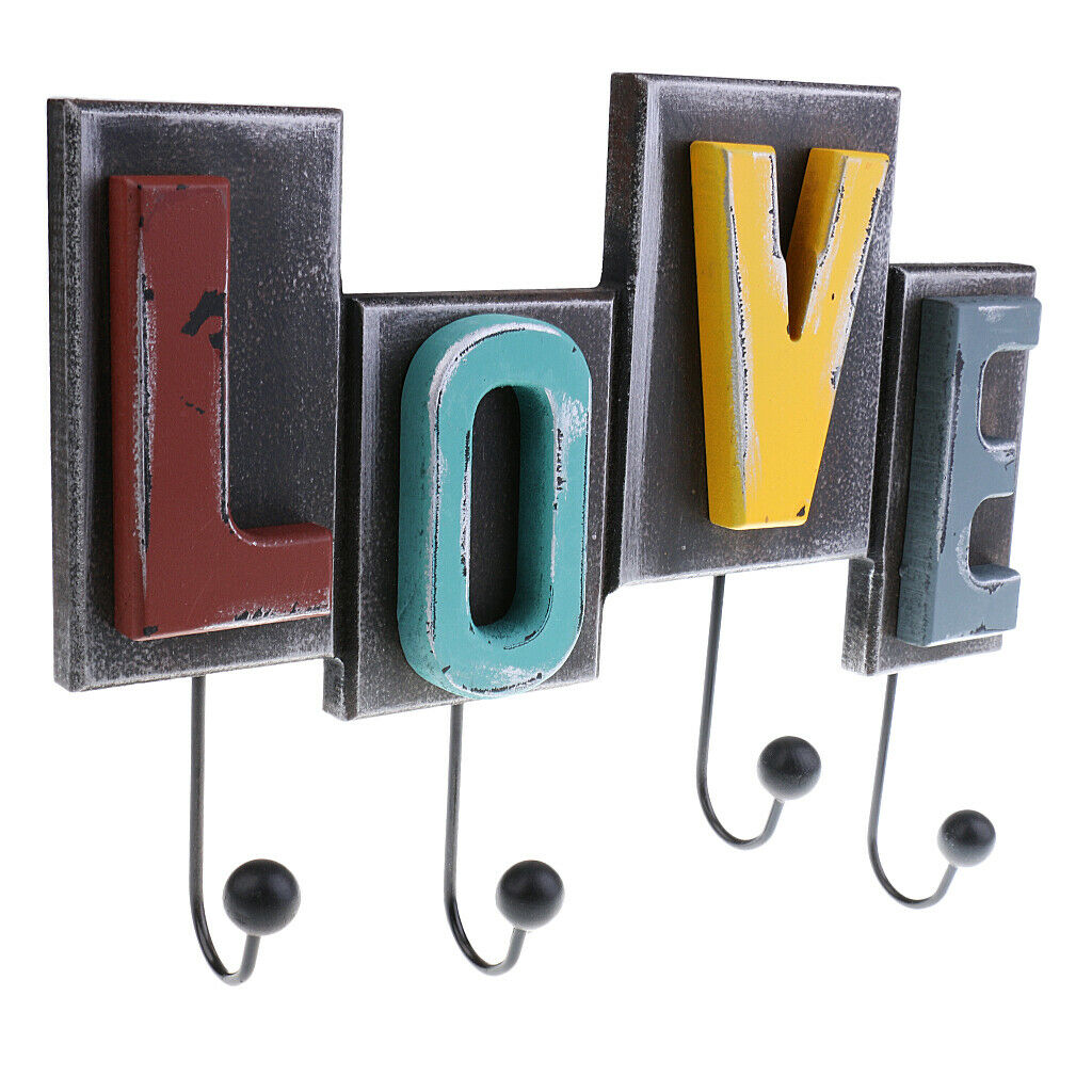 1 Lot Wall Hook (LOVE) for Hanging Jewelry / Keys / Clothing / Bag