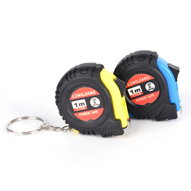 2pcs Retractable Ruler Tape Measure Key Chain Mini Pocket Size 1m Measure.l8