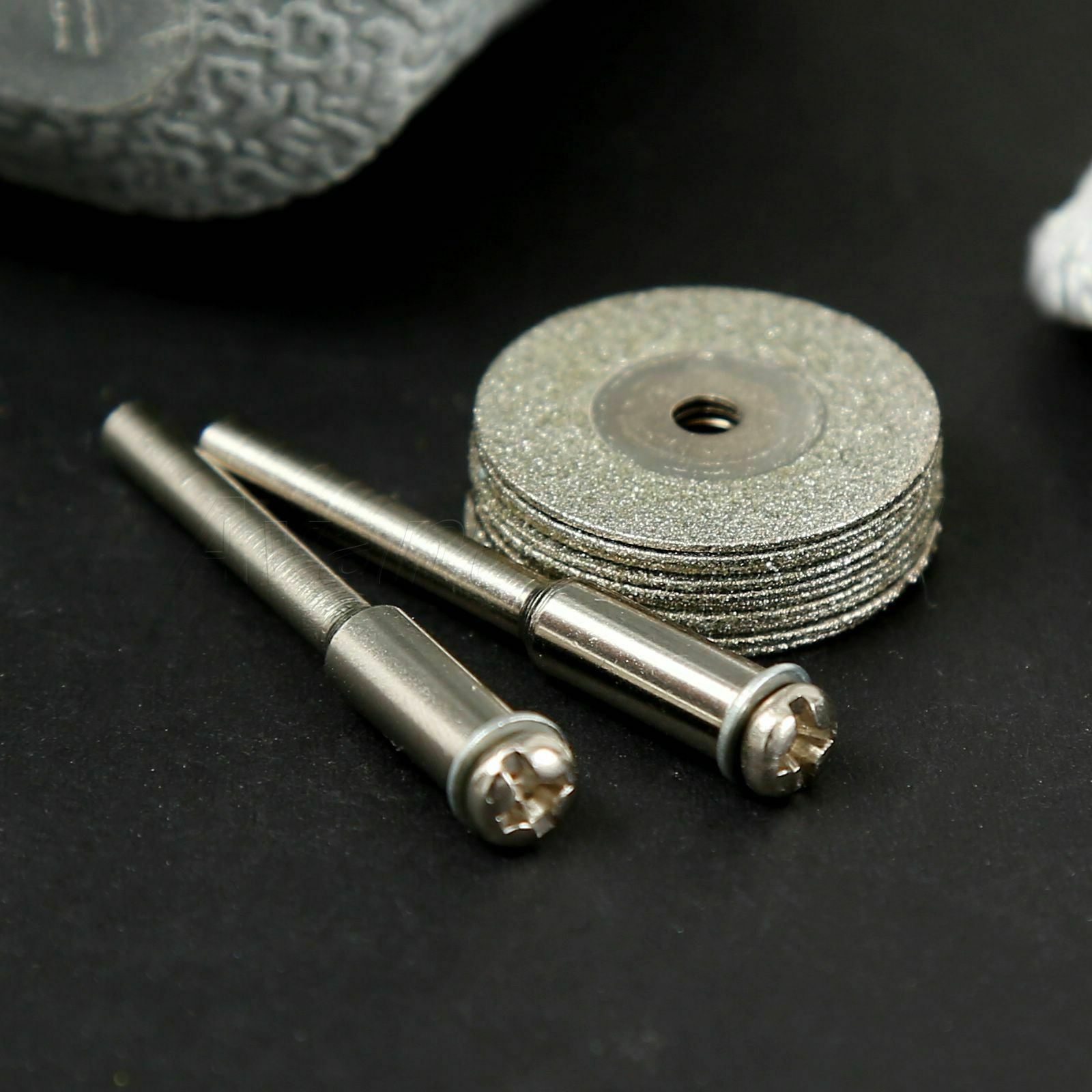 20mm Mini Diamond Cutting Discs Wheel+Mandrel For Power Drills Rotary Tool Kit