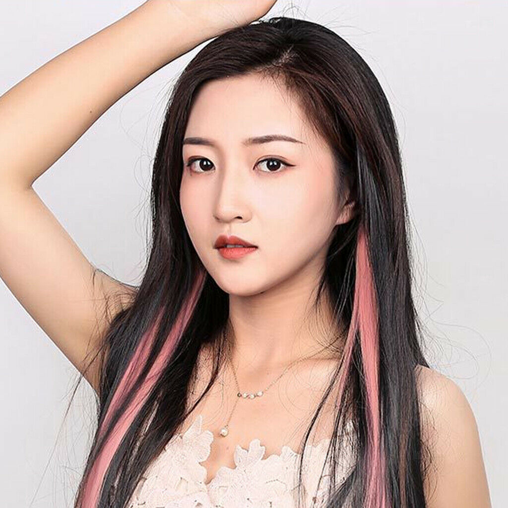 Natural Colorful Hair Piece Synthetic Fiber Soft Hair Dyeing Kids Set I